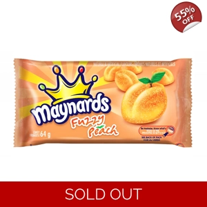 Maynards Fuzzy Peach - 64g Bag